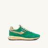 REELWIND SUPER VINTAGE SNEAKERS IN GREEN NYLON AND SUEDE