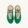 REELWIND SUPER VINTAGE SNEAKERS IN GREEN NYLON AND SUEDE