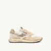 REELWIND SUPER VINTAGE SNEAKERS IN NATURAL NYLON AND SUEDE