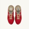 REELWIND SUPER VINTAGE SNEAKERS IN RED NYLON AND SUEDE