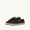 SANDY ESPADRILLES IN BLACK CANVAS