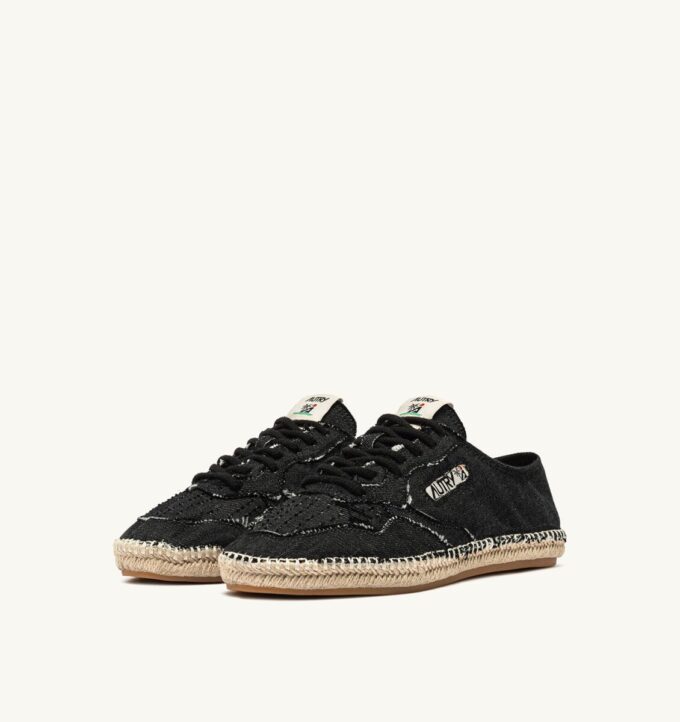 SANDY ESPADRILLES IN BLACK CANVAS