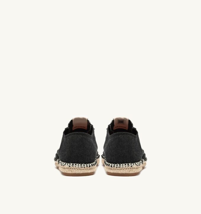 SANDY ESPADRILLES IN BLACK CANVAS