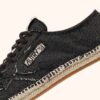 SANDY ESPADRILLES IN BLACK CANVAS