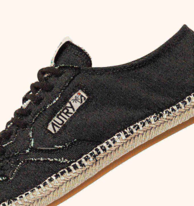 SANDY ESPADRILLES IN BLACK CANVAS