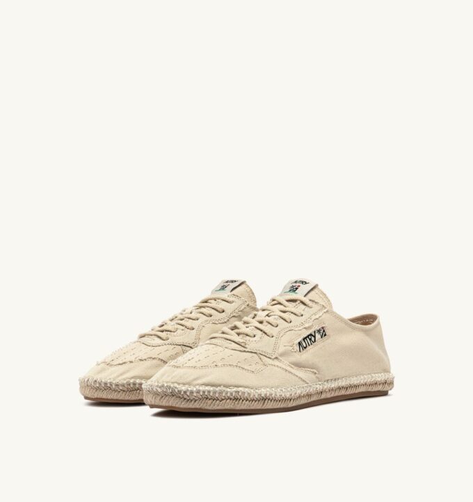 SANDY ESPADRILLES IN IVORY CANVAS