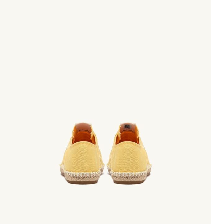 SANDY ESPADRILLES IN PASTEL YELLOW CANVAS