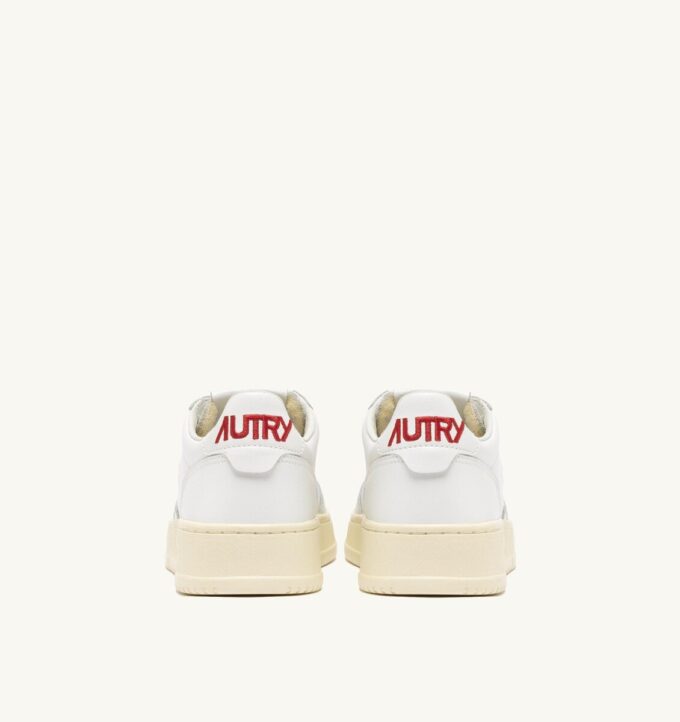 SNEAKERS MEDALIST ‘LOVE’ IN WHITE AND RED LEATHER