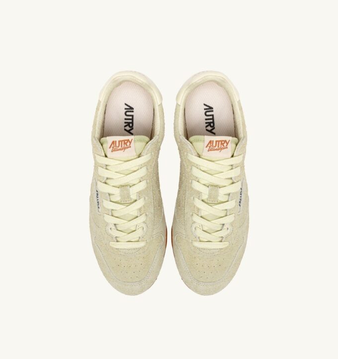 SNEAKERS WINDSPIN IN BUTTER WHITE SUEDE