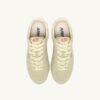 SNEAKERS WINDSPIN IN BUTTER WHITE SUEDE