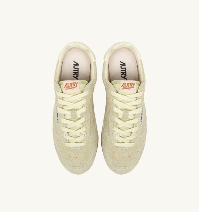 SNEAKERS WINDSPIN IN BUTTER WHITE SUEDE
