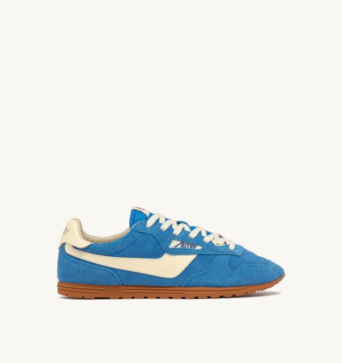 SNEAKERS WINDSPIN IN SUEDE AND LEATHER COLOR BLUE YATCH AND RUTABAGA