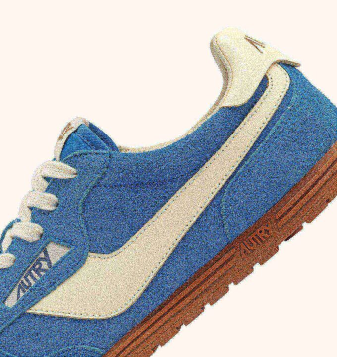 SNEAKERS WINDSPIN IN SUEDE AND LEATHER COLOR BLUE YATCH AND RUTABAGA