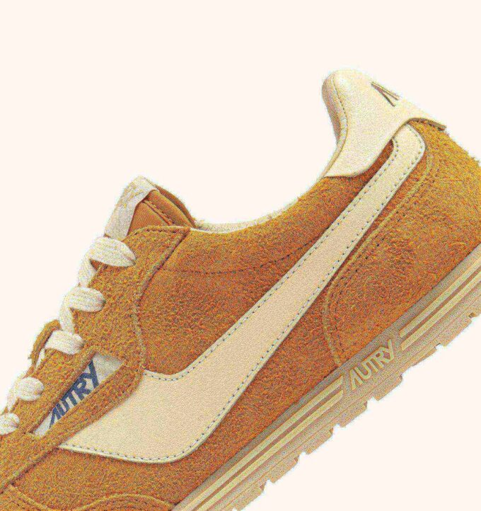 SNEAKERS WINDSPIN IN SUEDE AND LEATHER COLOR CADMIUM AND RUTABAGA SNEAKERS WINDSPIN IN SUEDE AND LEATHER COLOR CADMIUM AND RUTABAGA