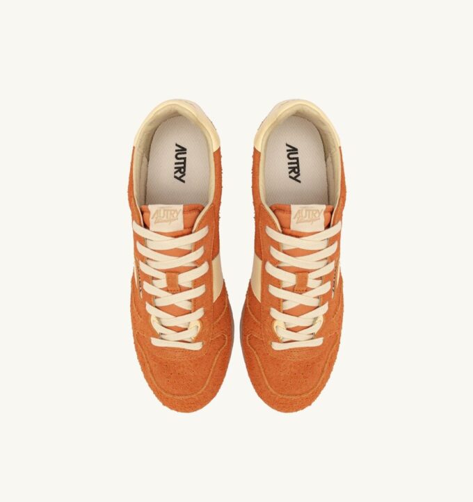 SNEAKERS WINDSPIN IN SUEDE AND LEATHER COLOR FANTA AND