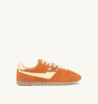 SNEAKERS WINDSPIN IN SUEDE AND LEATHER COLOR FANTA AND RUTABAGA