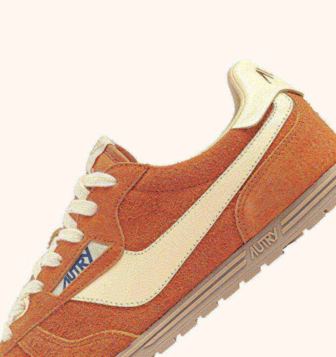 SNEAKERS WINDSPIN IN SUEDE AND LEATHER COLOR FANTA AND RUTABAGA