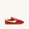 SNEAKERS WINDSPIN IN SUEDE AND LEATHER COLOR IMPERIAL RED AND RUTABAGA