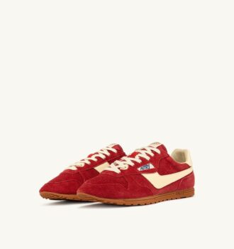 SNEAKERS WINDSPIN IN SUEDE AND LEATHER COLOR IMPERIAL RED AND RUTABAGA