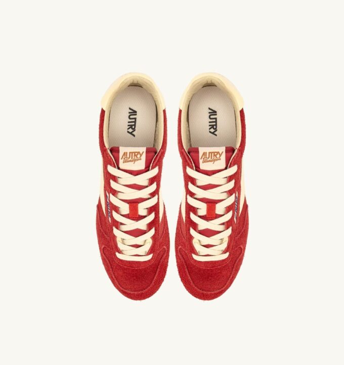 SNEAKERS WINDSPIN IN SUEDE AND LEATHER COLOR IMPERIAL RED AND RUTABAGA SNEAKERS WINDSPIN IN SUEDE AND LEATHER COLOR IMPERIAL RED AND RUTABAGA