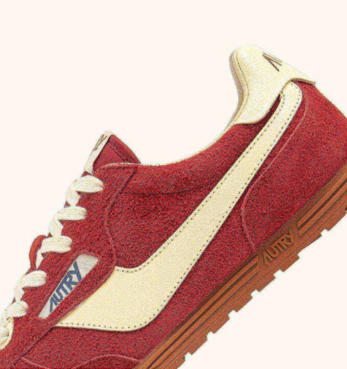 SNEAKERS WINDSPIN IN SUEDE AND LEATHER COLOR IMPERIAL RED AND RUTABAGA SNEAKERS WINDSPIN IN SUEDE AND LEATHER COLOR IMPERIAL RED AND RUTABAGA