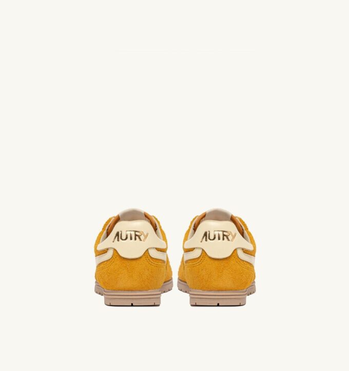 SNEAKERS WINDSPIN IN SUEDE AND LEATHER COLOR MINERAL YELLOW AND RUTABAGA