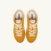 SNEAKERS WINDSPIN IN SUEDE AND LEATHER COLOR MINERAL YELLOW AND RUTABAGA