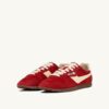 SNEAKERS WINDSPIN IN SUEDE AND LEATHER COLOR RUBY AND RUTABAGA