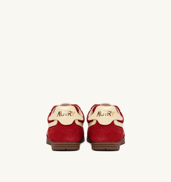 SNEAKERS WINDSPIN IN SUEDE AND LEATHER COLOR RUBY AND RUTABAGA