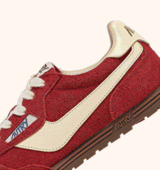 SNEAKERS WINDSPIN IN SUEDE AND LEATHER COLOR RUBY AND RUTABAGA