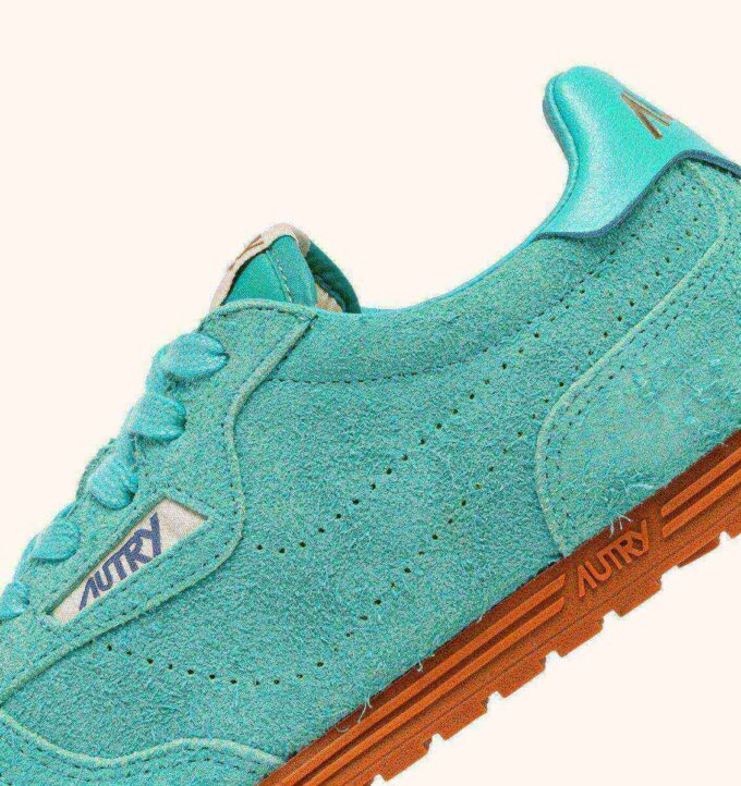 SNEAKERS WINDSPIN IN TURQUOISE SUEDE