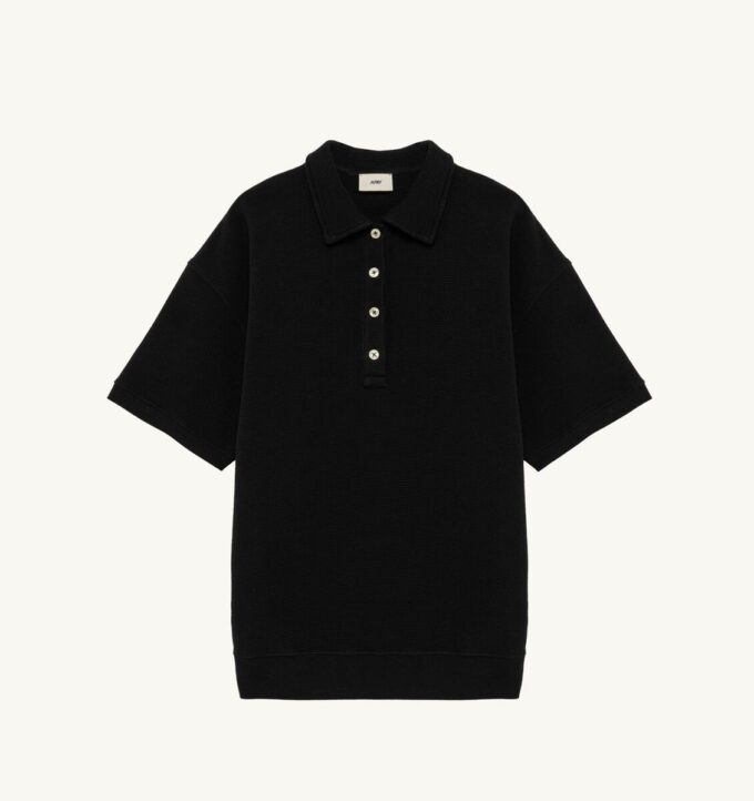 TONAL LOGO WAFFLE POLO MAN