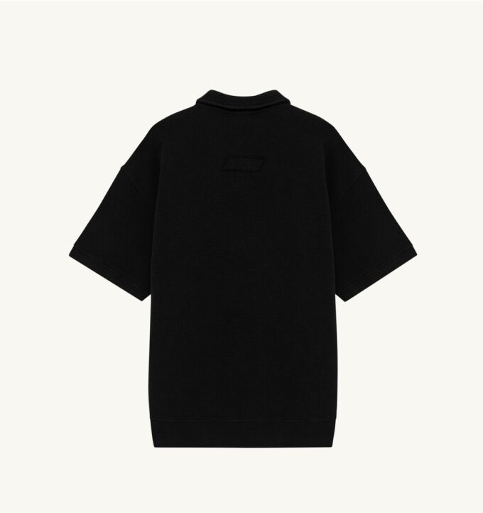 TONAL LOGO WAFFLE POLO MAN