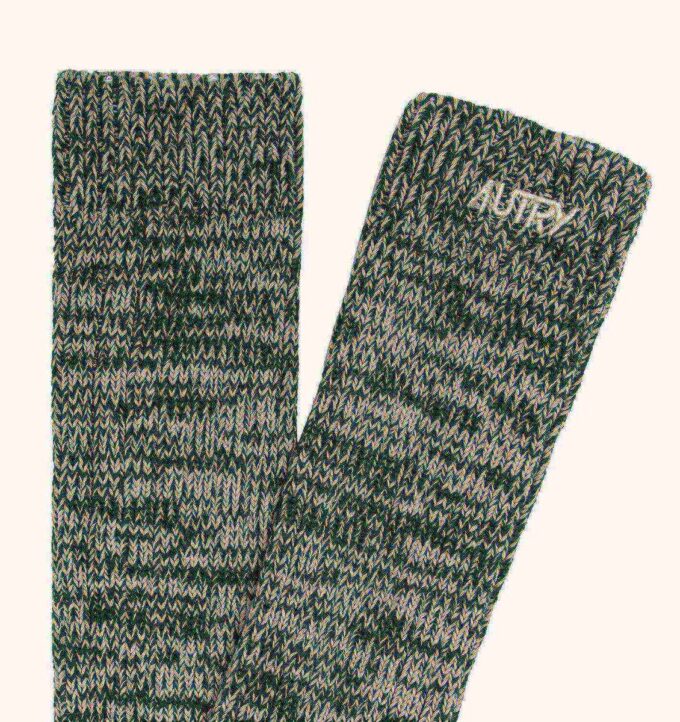 UNISEX BICOLOR SOCKS WITH EMBROIDERED LOGO