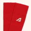 UNISEX COTTON KNIT SOCKS WITH EMBROIDERY LOGO COLOR RED