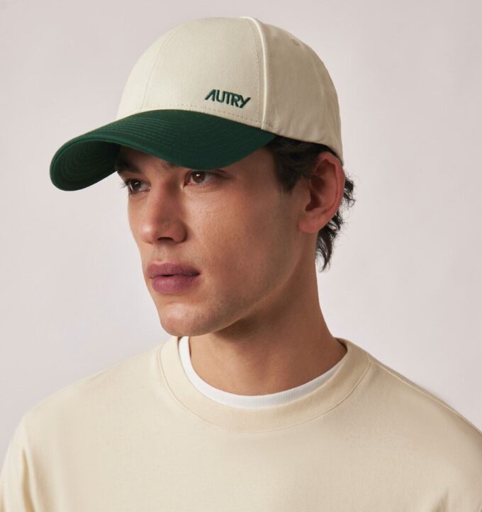 UNISEX EMBROIDERED LOGO BICOLOR BASEBALL CAP