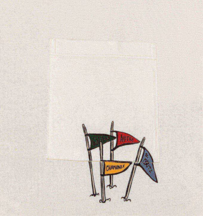 UNISEX FLAGS POCKET GRAPHIC TEE