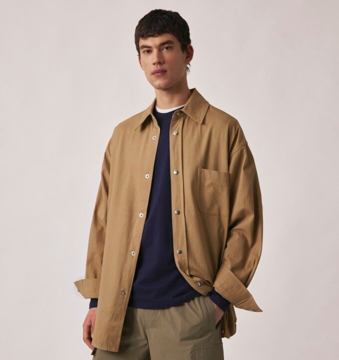 UNISEX HERRINGBONE OVERSHIRT