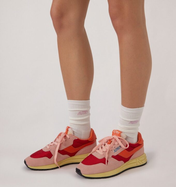 REELWIND LOW SNEAKERS IN BLOSSOM AND MOLTEN LAVA SUEDE AND MESH REELWIND LOW SNEAKERS IN BLOSSOM AND MOLTEN LAVA SUEDE AND MESH