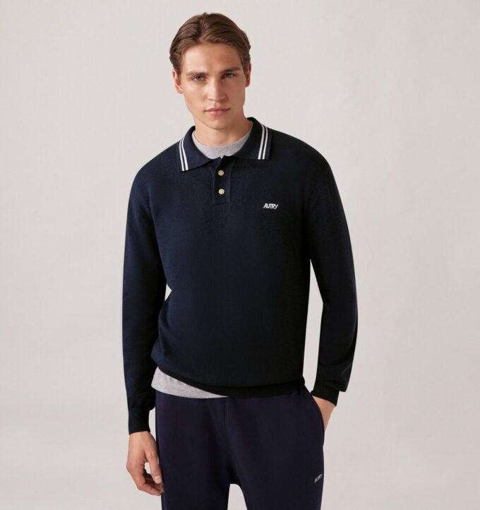 UNISEX KNIT WOOL POLO