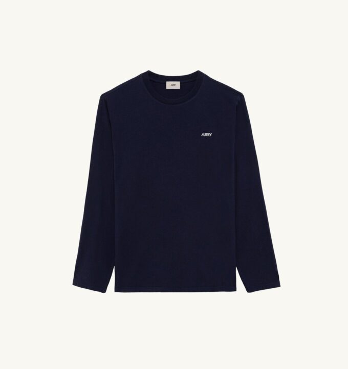 UNISEX LONG-SLEEVE EMBROIDERED AUTRY LOGO TEE