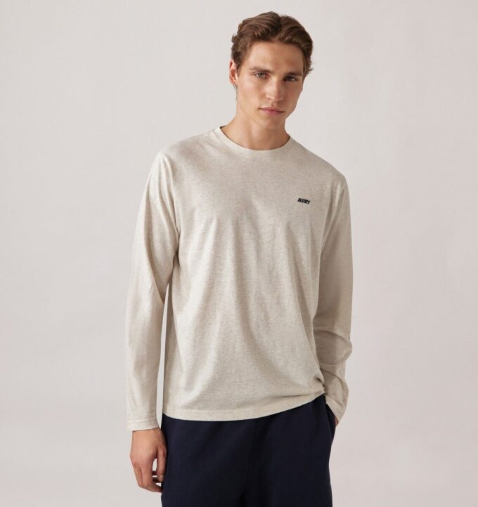 UNISEX LONG-SLEEVE EMBROIDERED AUTRY LOGO TEE