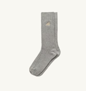 UNISEX RIBBED EMBROIDERED LOGO SOCK