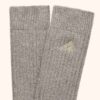 UNISEX RIBBED EMBROIDERED LOGO SOCK