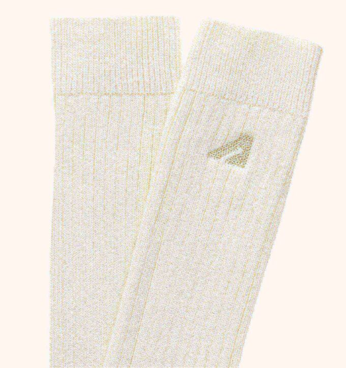 UNISEX RIBBED EMBROIDERED LOGO SOCK