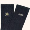 UNISEX RIBBED SOCKS WITH EDELWEISS LOGO