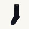 UNISEX RIBBED SOCKS WITH EMBROIDERED LOGO