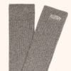 UNISEX RIBBED SOCKS WITH EMBROIDERED LOGO