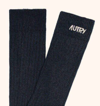 UNISEX RIBBED SOCKS WITH EMBROIDERED LOGO