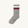 UNISEX STRIPED JACQUARD LOGO SOCK